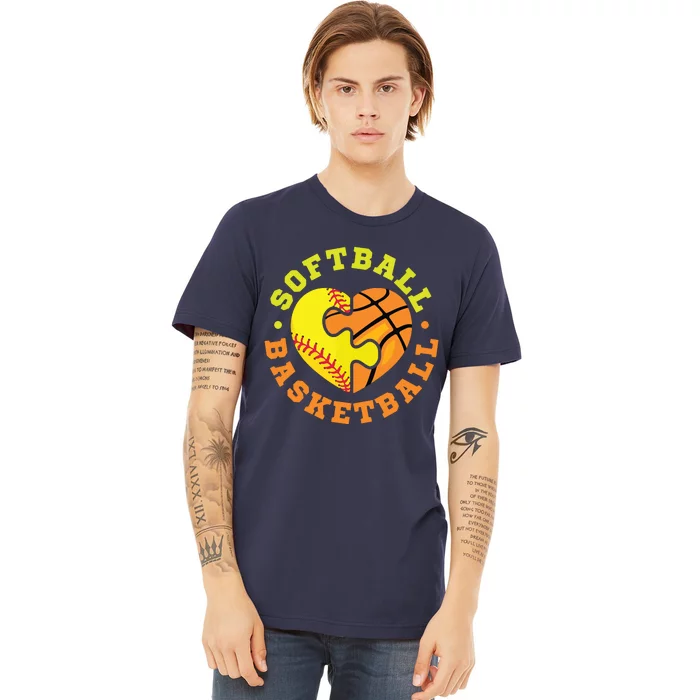 Softball Basketball Premium T-Shirt