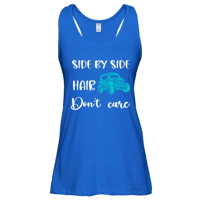 Side By Side Hair Don't Care Utv Sxs Mud Riding Meaningful Gift Ladies Essential Flowy Tank