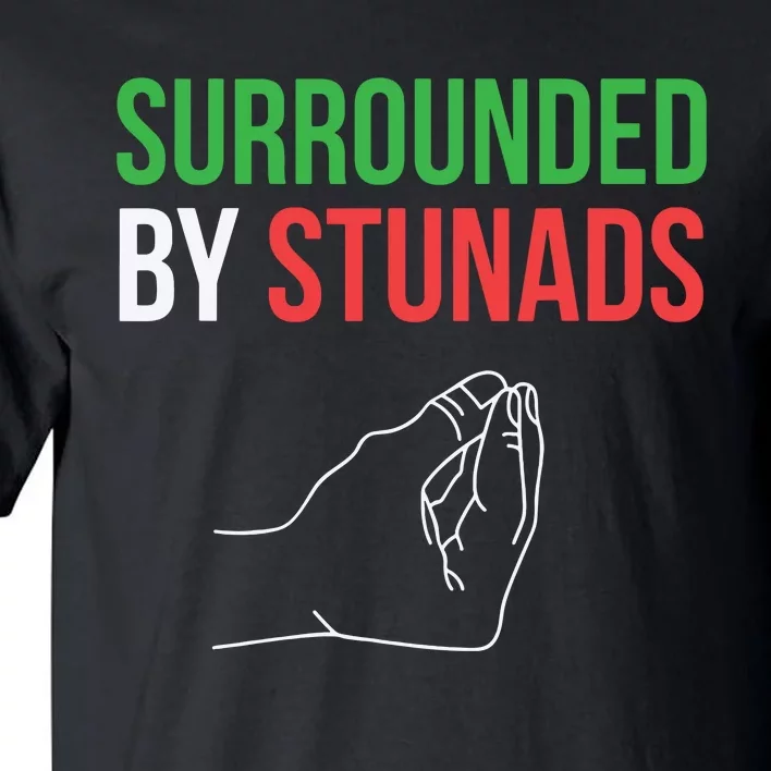 Surrounded By Stunads Funny Italian Sayings Tall T-Shirt