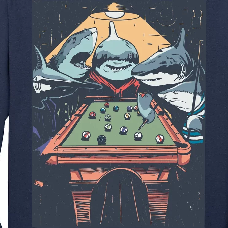 Sharks Billiard Tall Long Sleeve T-Shirt