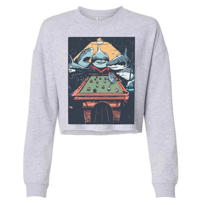 Sharks Billiard Cropped Pullover Crew