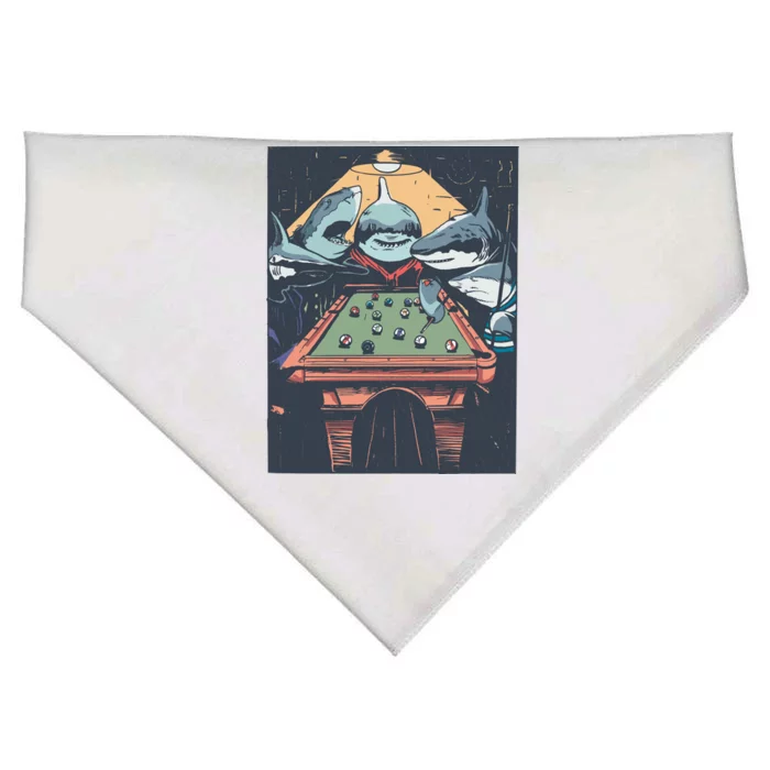 Sharks Billiard USA-Made Doggie Bandana