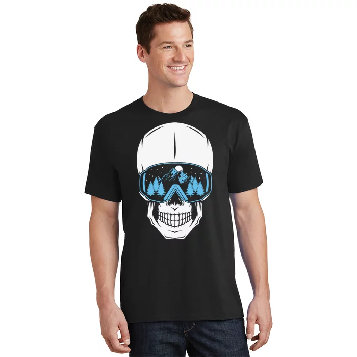 Ski Boarding Skull T-Shirt