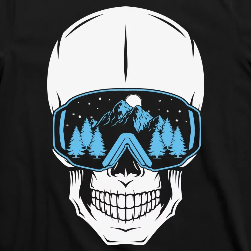 Ski Boarding Skull T-Shirt