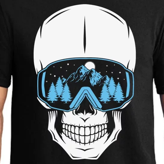 Ski Boarding Skull Pajama Set