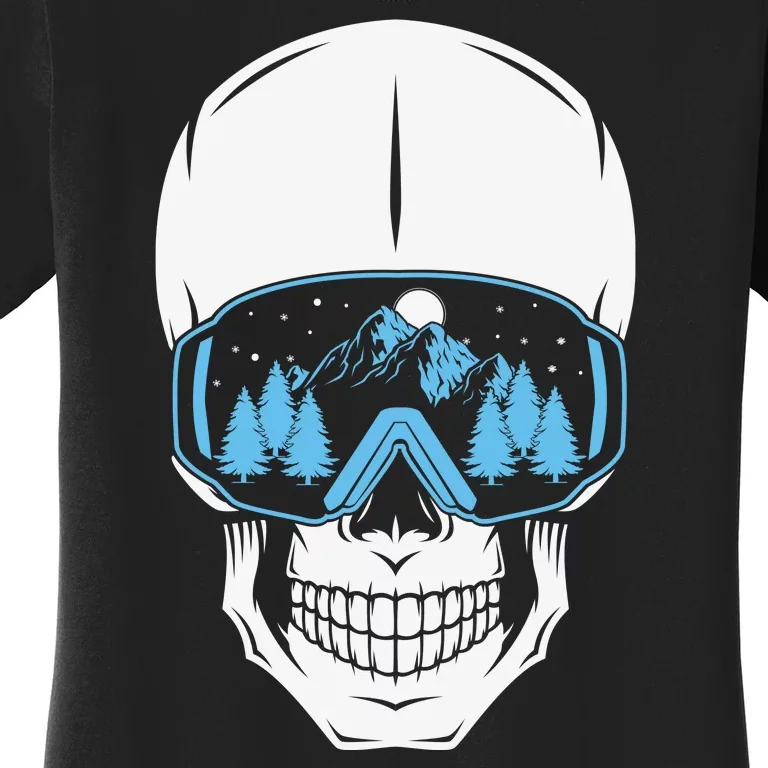 Ski Boarding Skull Women's T-Shirt