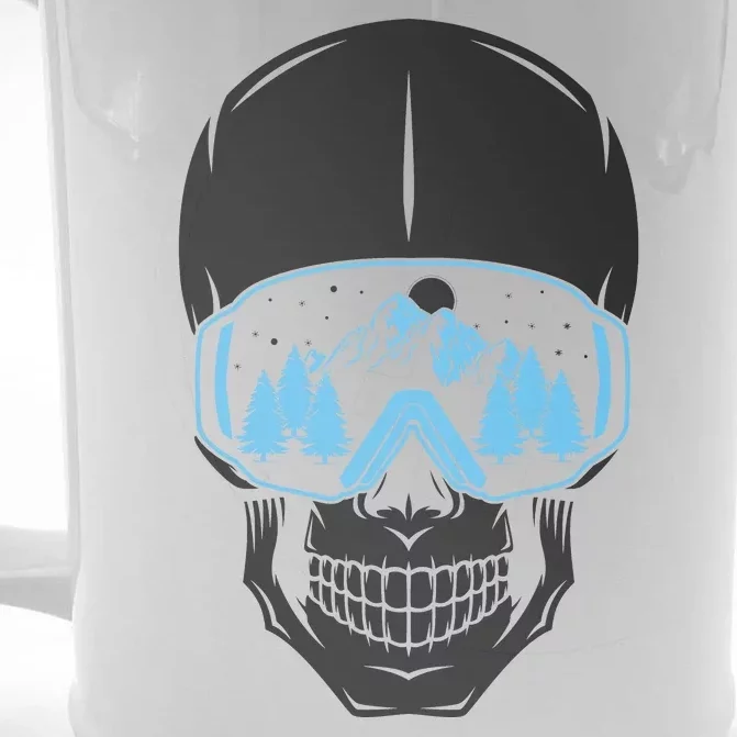 Ski Boarding Skull Front & Back Beer Stein