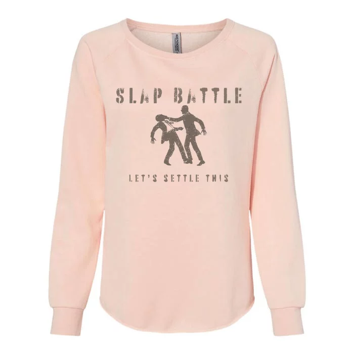 Slap Battle Womens California Wash Sweatshirt