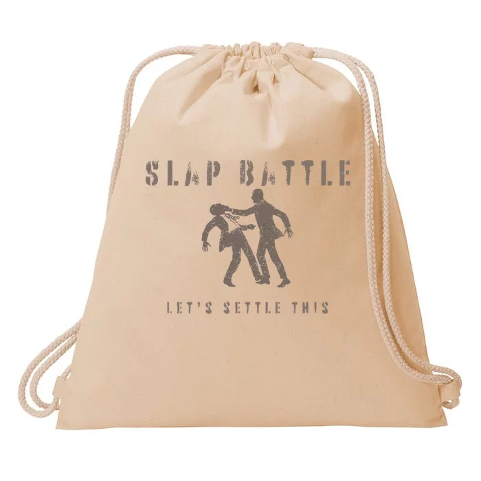 Slap Battle Drawstring Bag