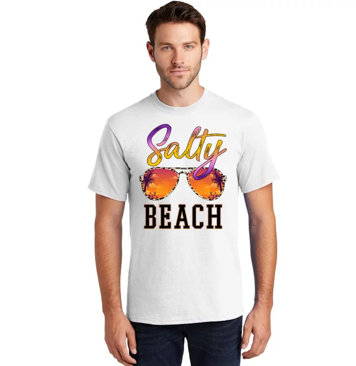 Salty Beach Sunset Vintage Glasses Tall T-Shirt