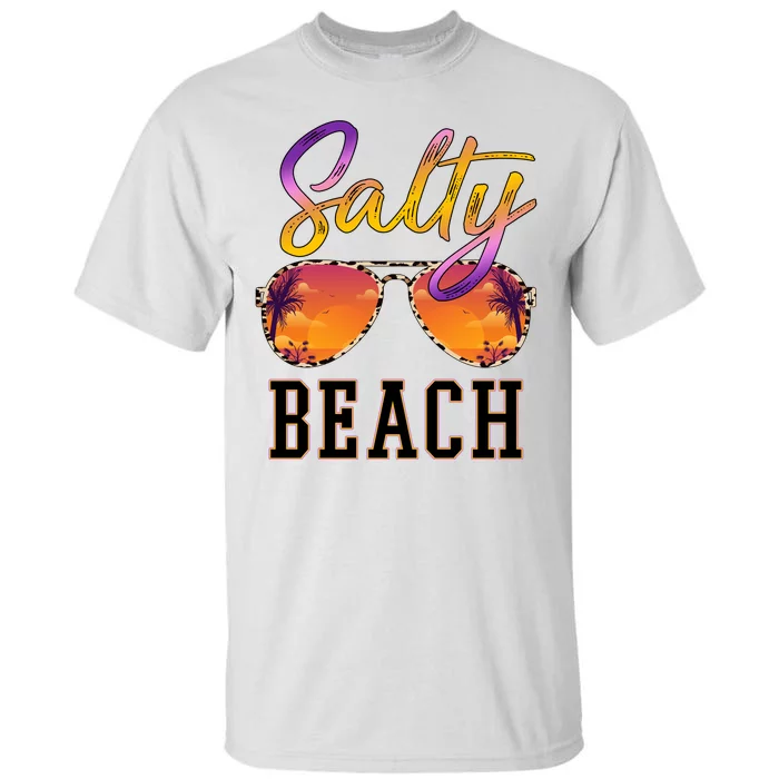 Salty Beach Sunset Vintage Glasses Tall T-Shirt