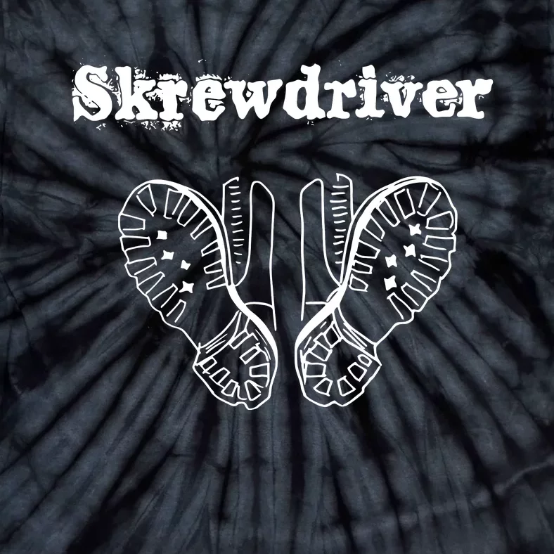 Skrewdriver Band Skrewdriver Skrewdriver Concert Tie-Dye T-Shirt