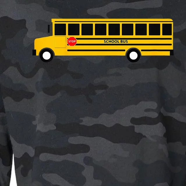 School Bus Cropped Pullover Crew