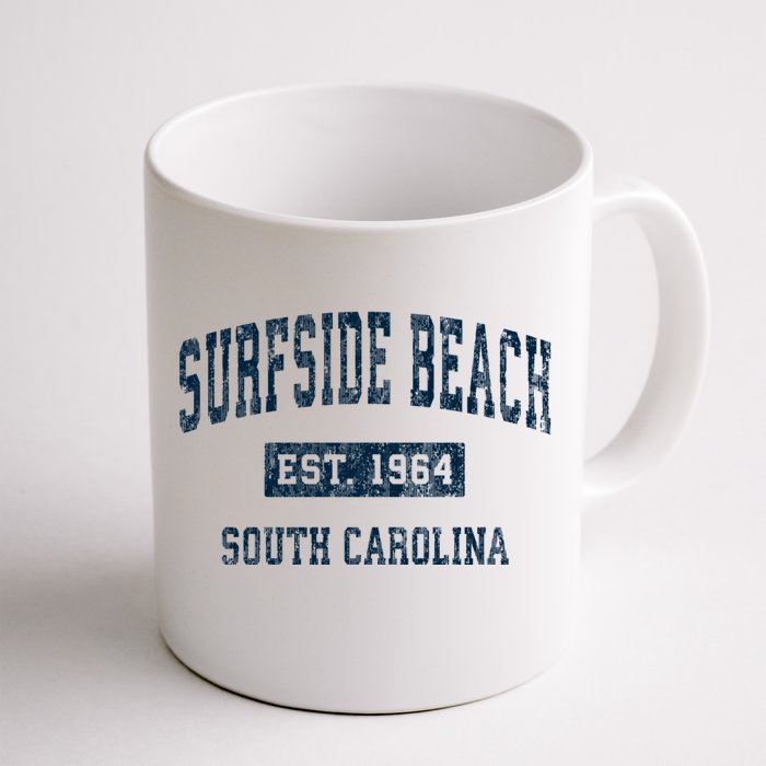 Surfside Beach South Carolina Sc Vintage Sports Front & Back Coffee Mug