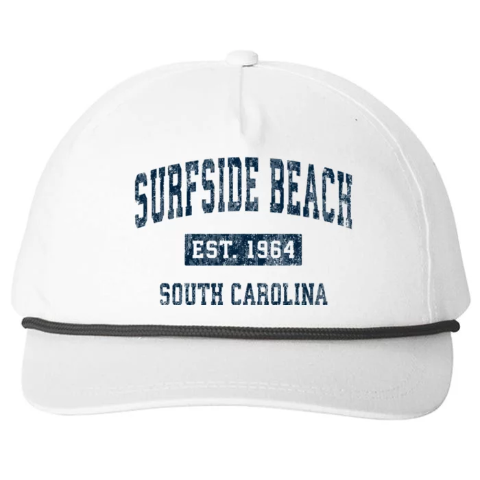 Surfside Beach South Carolina Sc Vintage Sports Snapback Five-Panel Rope Hat