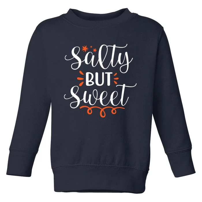 Salty But Sweet Summer Beach Toddler Sweatshirt