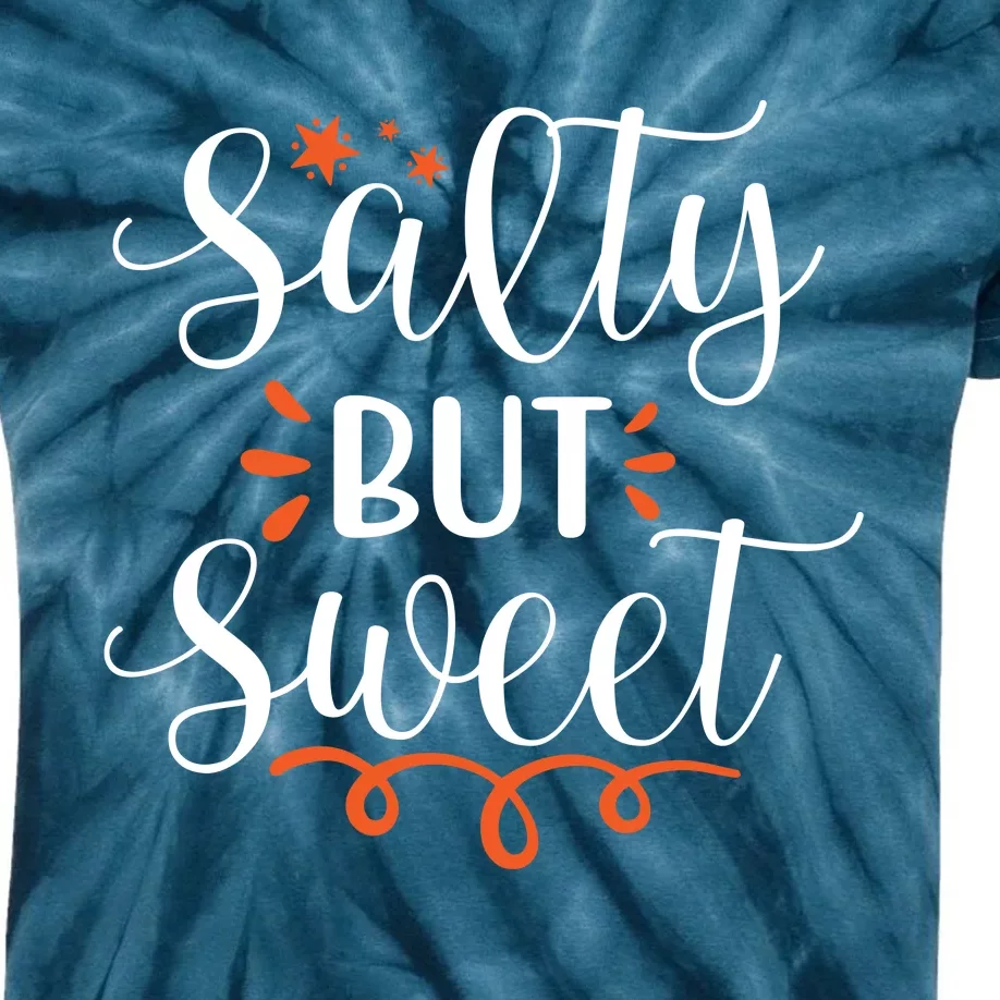 Salty But Sweet Summer Beach Kids Tie-Dye T-Shirt