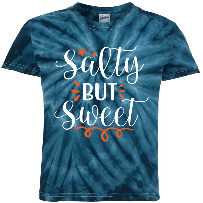 Salty But Sweet Summer Beach Kids Tie-Dye T-Shirt