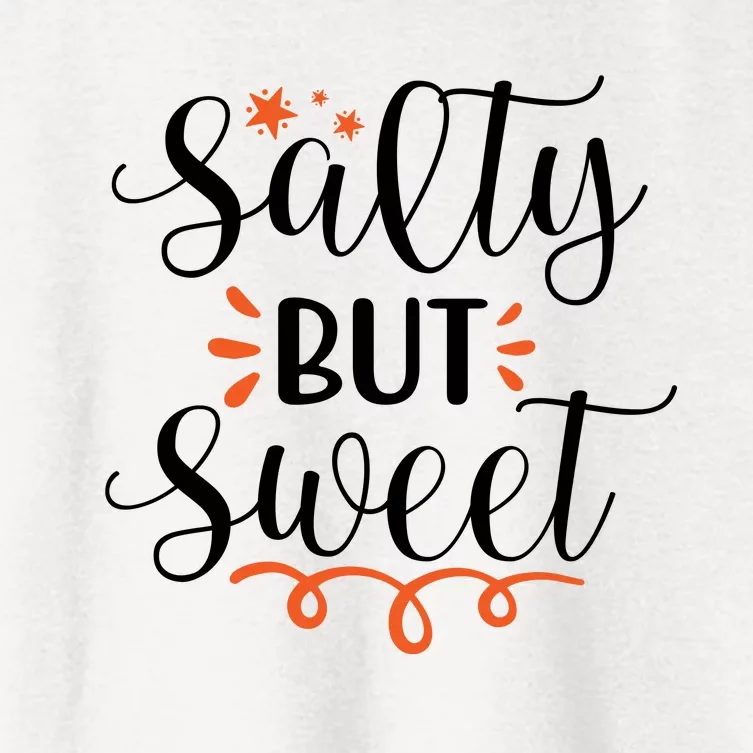 Salty But Sweet Summer Beach Women's Crop Top Tee