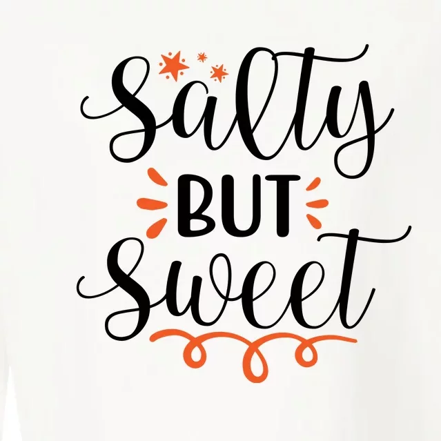 Salty But Sweet Summer Beach Cropped Pullover Crew