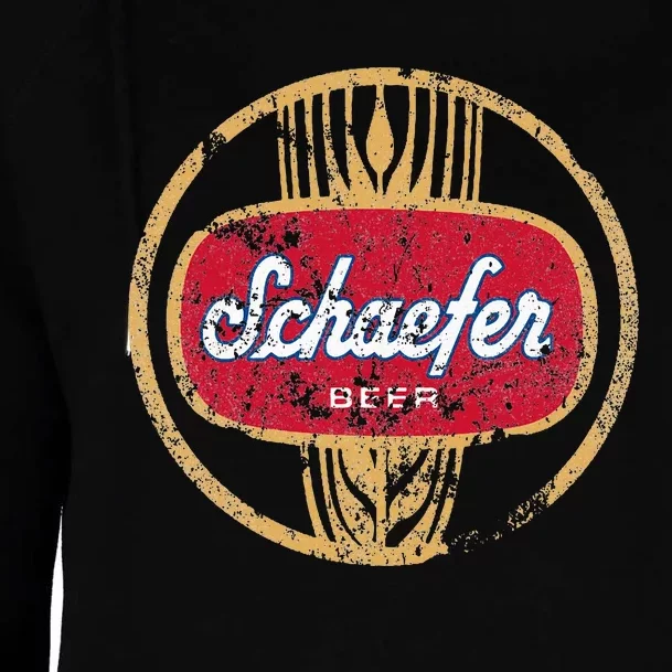 Schaefers Beer Womens Funnel Neck Pullover Hood