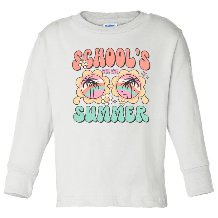 Summer Break Schools Out For Summer Toddler Long Sleeve Shirt