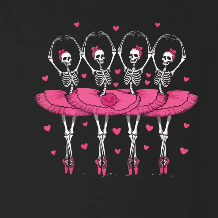 Spooky Ballerina Skeleton Dance Funny Halloween Ballet Toddler Long Sleeve Shirt