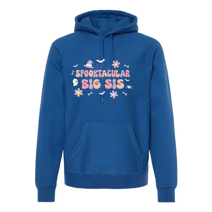 Spooktacular Big Sis Birthday Cute Ghost Halloween Gift Premium Hoodie