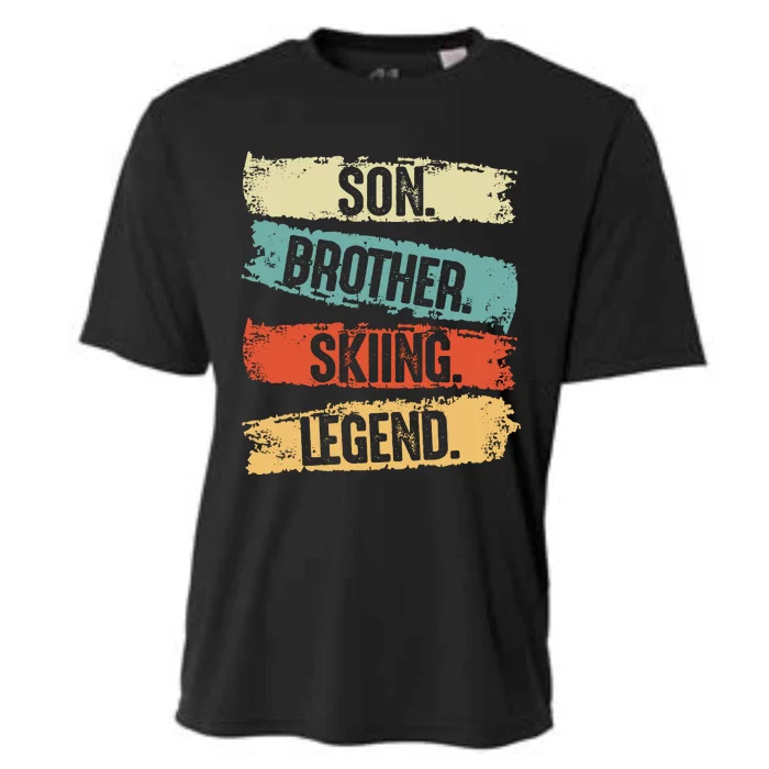 Son Brother Skiing Legend Winter Cooling Performance Crew T-Shirt