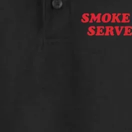 Smoke Blunt Serve Cunt Dry Zone Grid Performance Polo