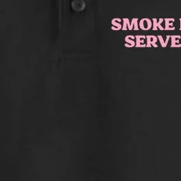 Smoke Blunts Serve Cunt Dry Zone Grid Performance Polo