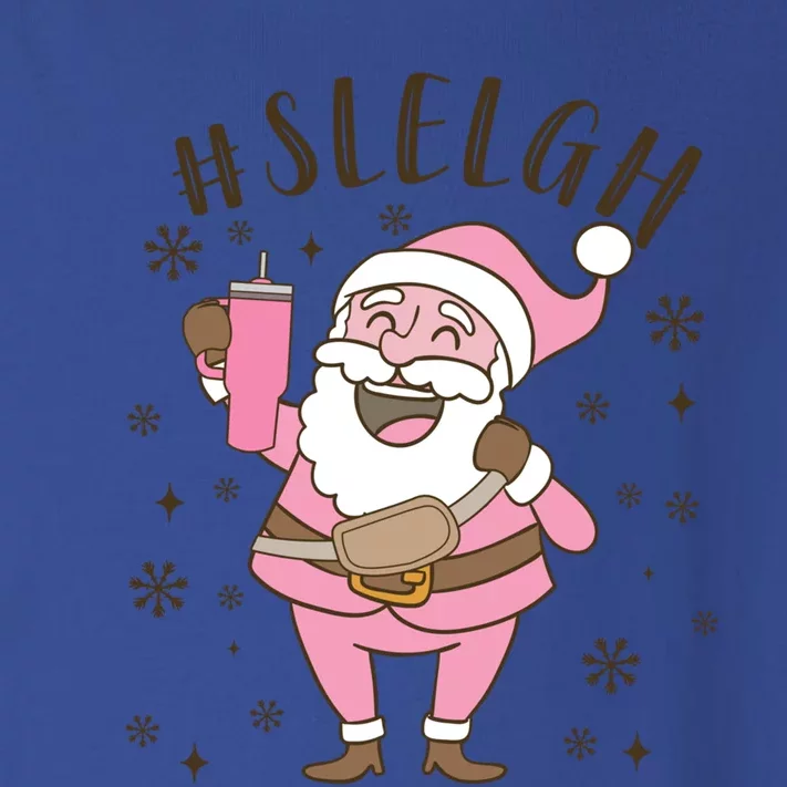 Sleigh Bougie Santa Tumbler Boojee Boujee Funny Christmas Gift Toddler Long Sleeve Shirt