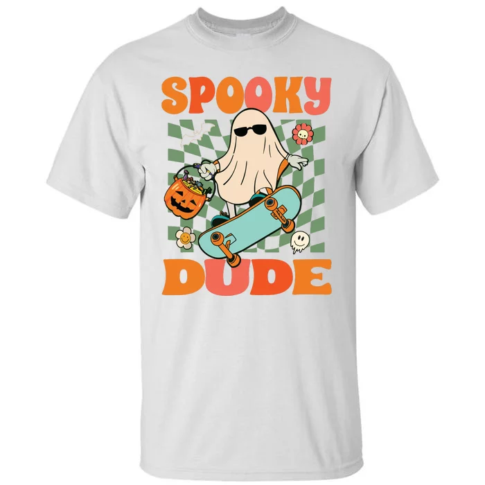 Skateboard Boo Spooky Jack O Lantern Halloween Costumes Boy Tall T-Shirt