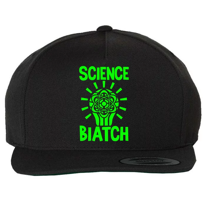 Science Biatch Wool Snapback Cap