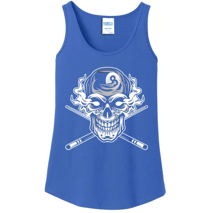 Skull Billiards Snooker Billiard 8 Ball Player Cue Sports Gift Ladies Essential Tank