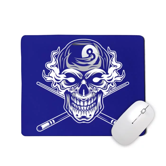 Skull Billiards Snooker Billiard 8 Ball Player Cue Sports Gift Mousepad