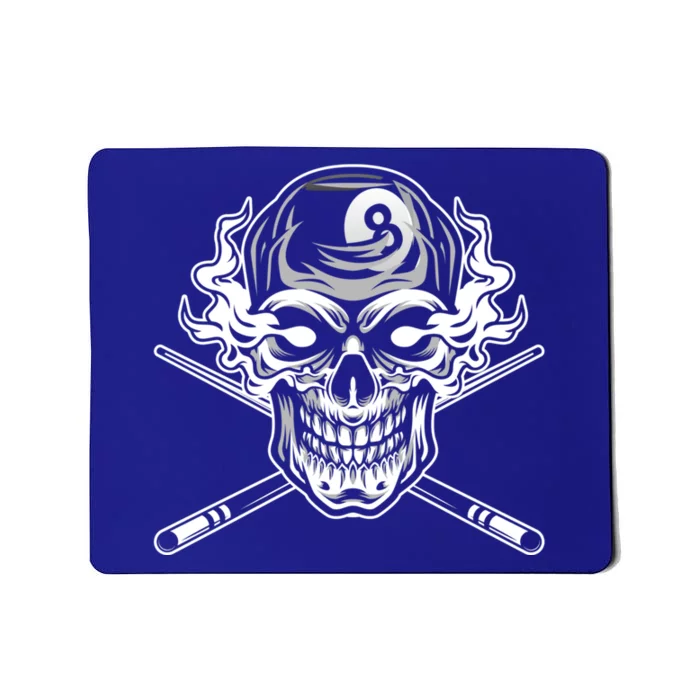 Skull Billiards Snooker Billiard 8 Ball Player Cue Sports Gift Mousepad