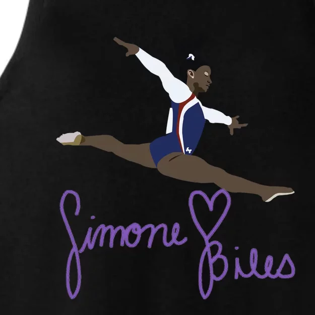 Simone Biles Ladies Tri-Blend Wicking Tank