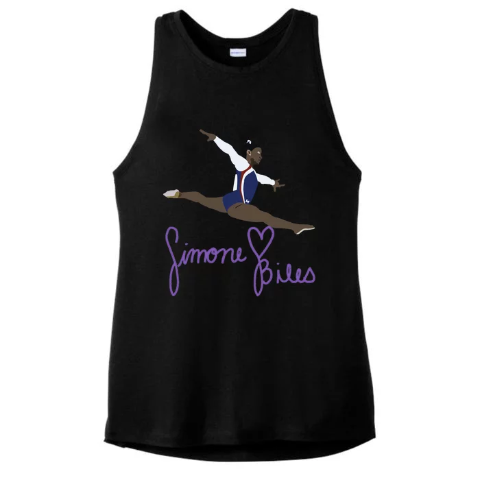 Simone Biles Ladies Tri-Blend Wicking Tank