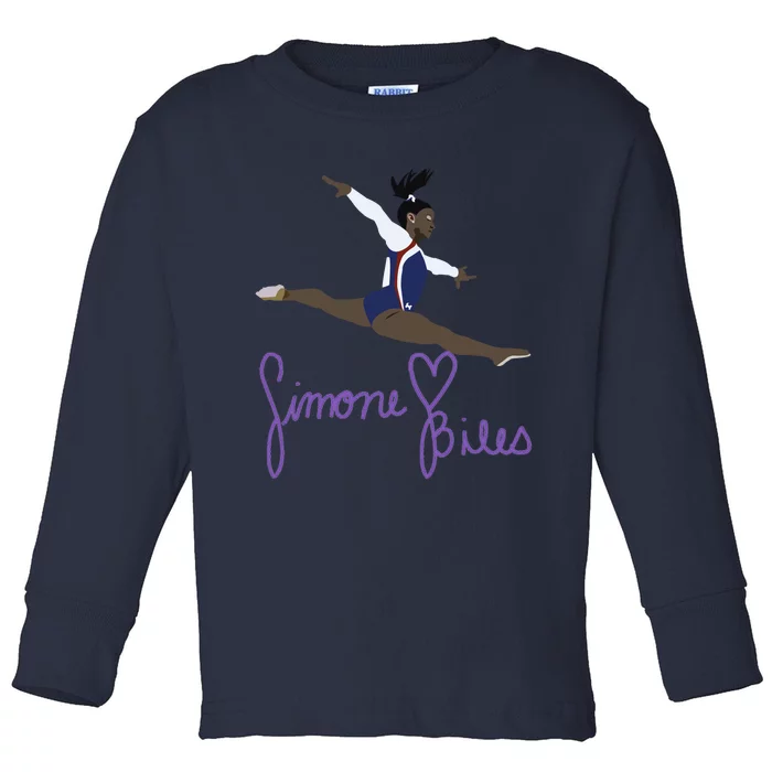 Simone Biles Toddler Long Sleeve Shirt