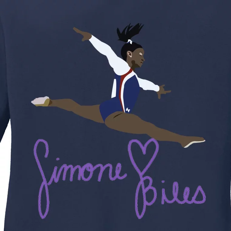 Simone Biles Ladies Long Sleeve Shirt