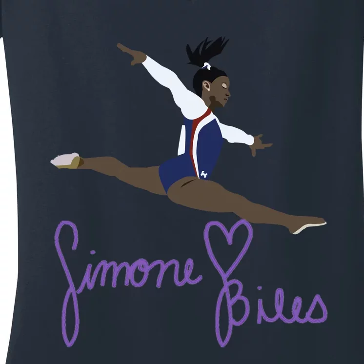 Simone Biles Women's V-Neck T-Shirt