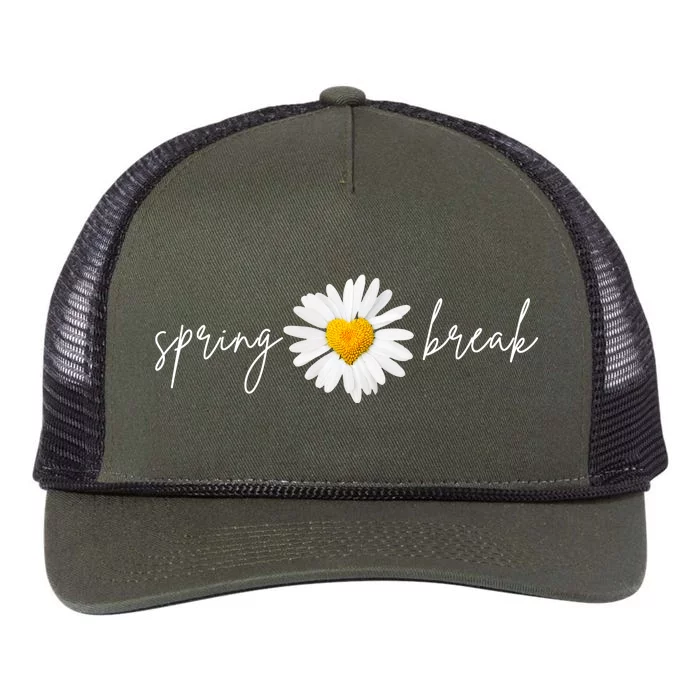 Spring Break Sunflower Retro Rope Trucker Hat Cap