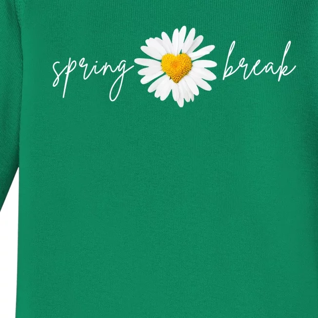 Spring Break Sunflower Baby Long Sleeve Bodysuit