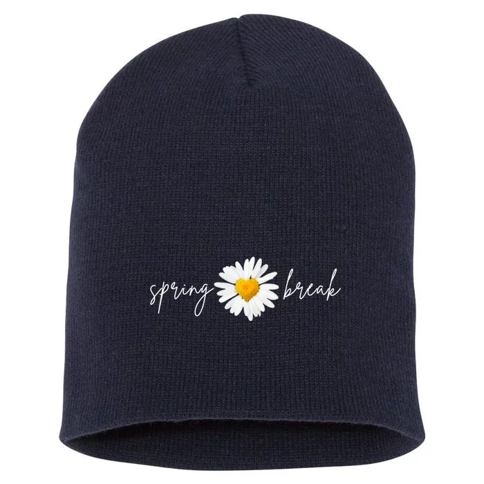 Spring Break Sunflower Short Acrylic Beanie