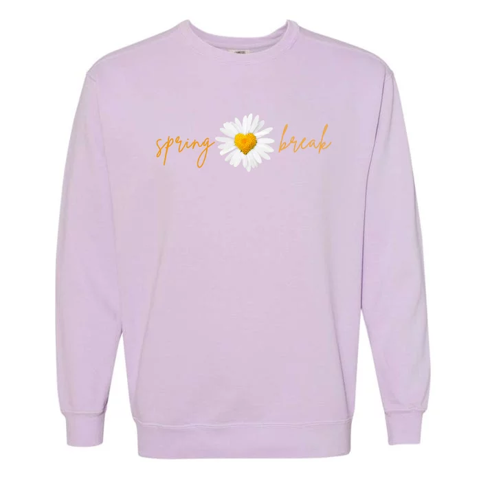 Spring Break Sunflower Garment-Dyed Sweatshirt