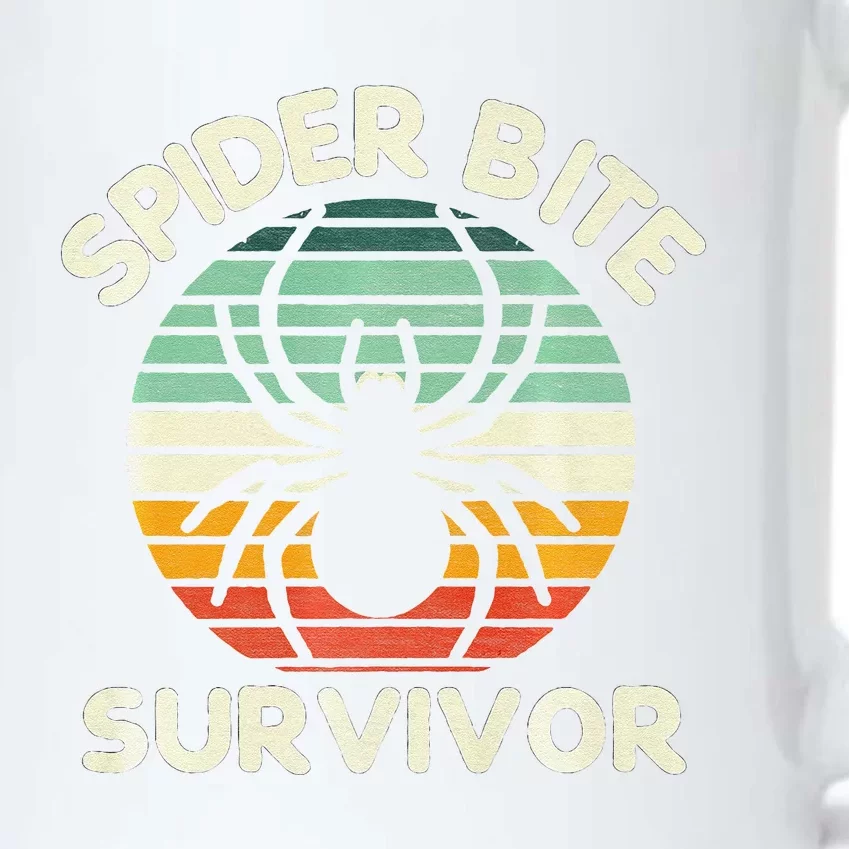 Spider Bite Survivor I Survived A Spider Bite Premium Black Color Changing Mug