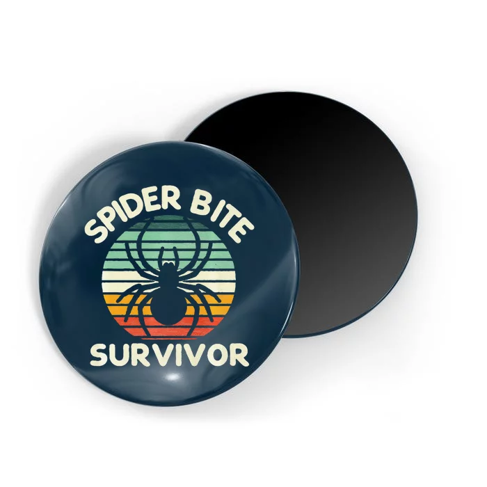 Spider Bite Survivor I Survived A Spider Bite Premium Magnet