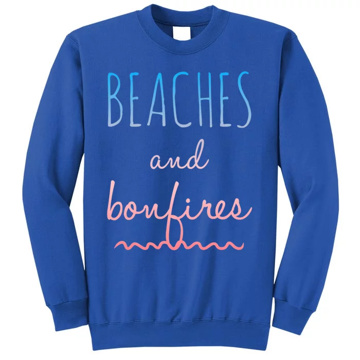 Summer Beaches Saying / Bonfires Ocean Beach Vacation Meaningful Gift Sweatshirt