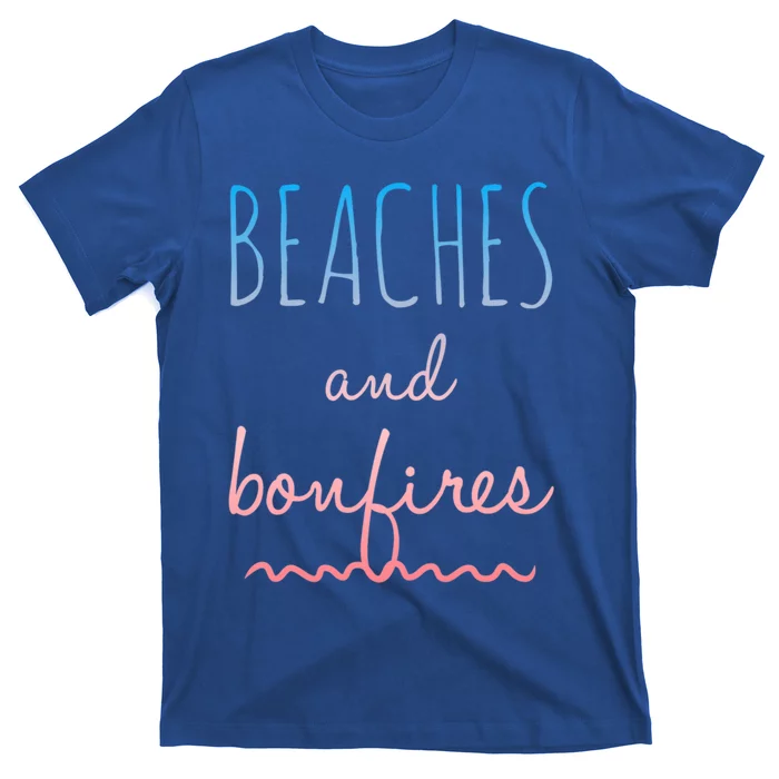 Summer Beaches Saying / Bonfires Ocean Beach Vacation Meaningful Gift T-Shirt